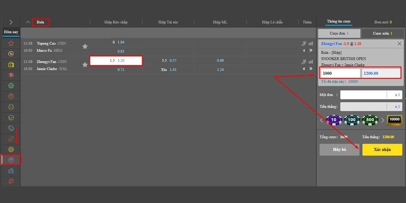 Hướng dẫn cách tham gia đặt cược Bida online 789Win