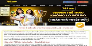 cách đặt cược trên 789Win